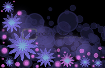 An abstract bright background with lilac flowers