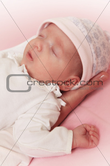 Newborn baby girl 