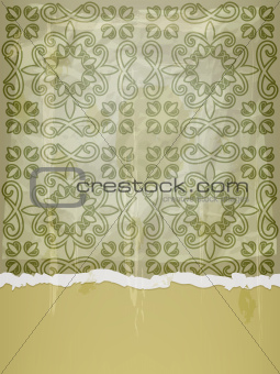 vector seamless pattern on crumpled paper with grunge blots and 