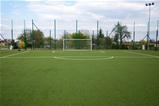 penalty area on football court 