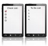 Mobile phone with check list and todo list