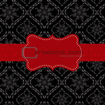Abstract seamless pattern background with ornate frame