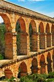 Roman Aqueduct Pont del Diable in Tarragona, Spain