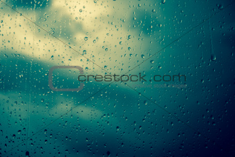 window raindrops