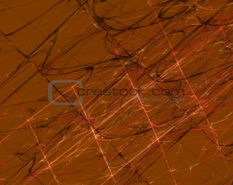 Burnt Orange Grunge Fractal Pattern