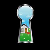 The house in peephole