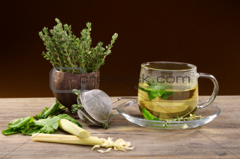  Medicinal herbs for tea.