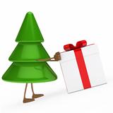christmas tree push gift