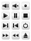 Sound / music buttons set