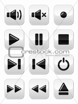 Sound / music buttons set