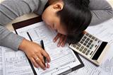 Fall asleep before filling tax form
