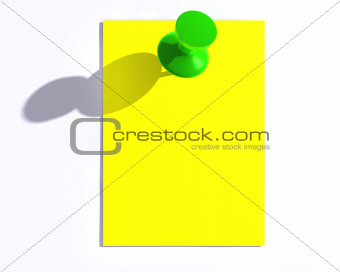 Glossy green pin