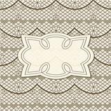 vector background with seamless lacy  pattern and frame for your
