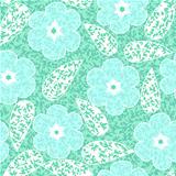 abstract flowers floral green seamless background