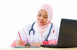 Muslim female doctor