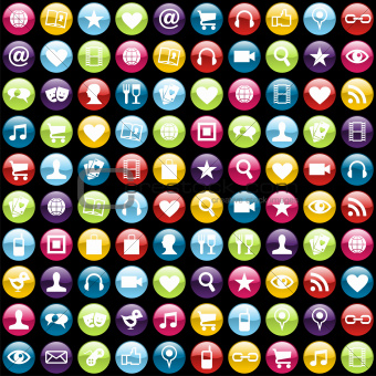 Mobile phone app icons background