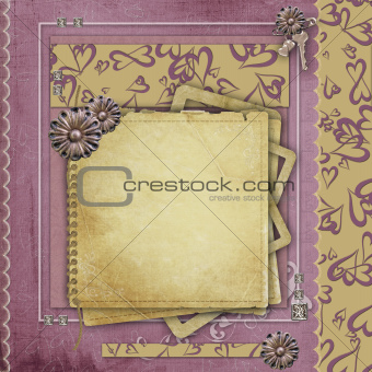 Vintage background  for congratulations and invitations with spa
