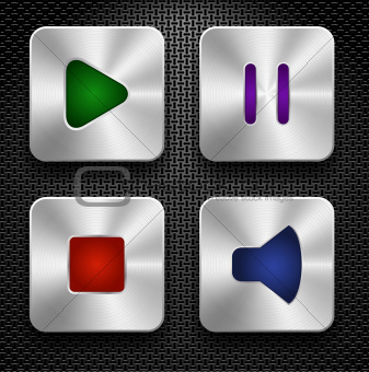 Audio icons set