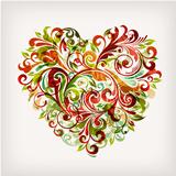 abstract floral heart
