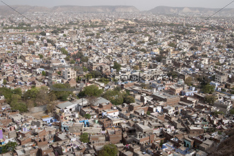Panorama of Jaipur, Rajastan, India