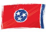 Grunge Tennessee flag