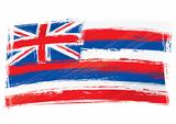 Grunge Hawaii flag