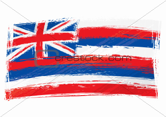 Grunge Hawaii flag