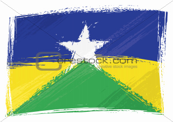 Grunge Rondonia flag