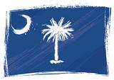 Grunge South Carolina flag