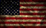 Grunge American flag background