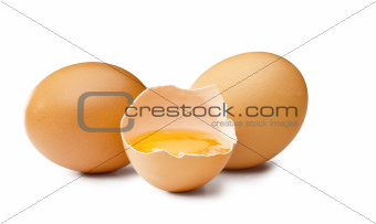 3 brown egg's