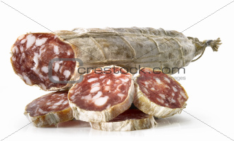 Salami with slices