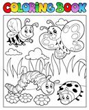 Coloring book bugs theme image 2