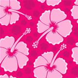 Hibiscus seamless background 3