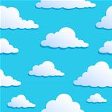 Seamless background with clouds 8