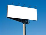 Blank big billboard