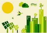 City sustainable development concept illustration