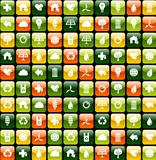 Green environment app icon pattern background