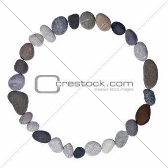 sign letters of sea stones