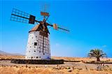 Windmill in El Cotillo, Fuerteventura, Canary Islands, Spain