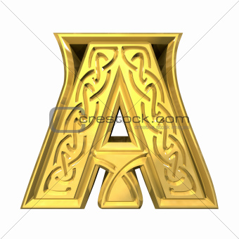 funky letter a
