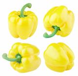 Set of sweet yellow peppers