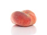Saturn or donut peach isolated on white background