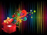 abstract colorful background with magicbox