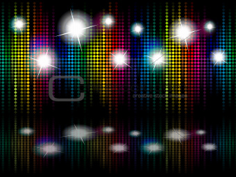 abstract rainbow sparkle stage
