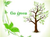 abstract green eco tree background