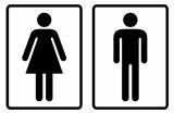 Toilet symbols outline