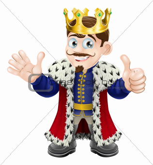 Cartoon King Mascot