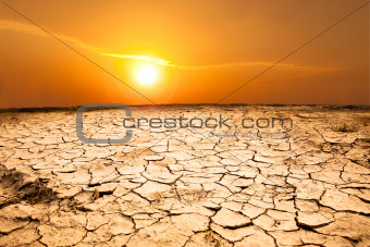 drought land and hot weather 