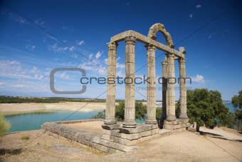 ruin of roman temple